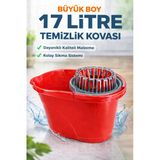 Fine Clean 17 Litre Sıkmalı Yaylı Temizlik Kovası – Dayanıklı, Pratik Kullanım, Geniş Kapasiteli Titiz