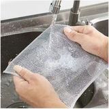 Fine Clean ( 5 Adet ) Sihirli Inox Paslanmaz Telli Bulaşık Bezi - Gri - Standart