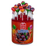 Fine Life Lollipop 120 Adet 11G Sert Şeker Çilek Kola Elma Limon Portakal Aromal 3'Li Ekonomik Paket
