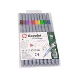 Fineliner 10 Lu İnce Uçlu Kalem 1 Paket 10 Renk 0.4 Mm Keçe Uçlu Kalem Renkli İşaretleme Yazı Kalemi