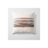 Fineroom Living " Combos " - Keten Zemin Ve Dokuma Desenli Kırlent 50x50 (Iç Yastık Dahil)