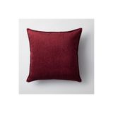 Fineroom Living Eliza Viskon Doğal Naturel Kırlent 50x50 Bordo (Iç Yastık Dahil)