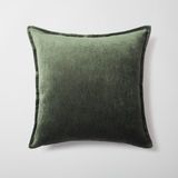 Fineroom Living Eliza - Yeşil Viskon Doğal Naturel Kırlent 50 x 50 - Yeşil (Ic Yastık Dahil) - 50 x 50 cm