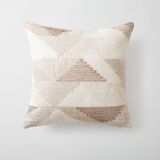 Fineroom Living Nevio - Geometrik Desenli Natural Kırlent 45 x 45 (Ic Yastık Dahil) - 45 x 45 cm