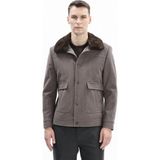 Finesuits Erkek Kaşe Mont 2522205053.KSKPYR - Koyu Vizon - XL