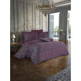 Finezza 1186 6 Parça Rita Bambu Jakar Kumaş Bordo Çift Kişilik Nevresim Takımı