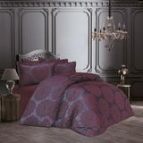 Finezza 1194 6 Parça Tiara Bambu Jakar Kumaş Bordo Çift Kişilik Nevresim Takımı