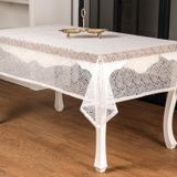 Finezza 155x220 cm Şal Lüx Raşel Dantel Krem Masa Örtüsü