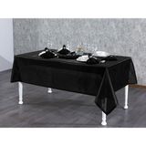 Finezza 160x220 cm 17 Parça 8 Kişilik Kristal Monoray Kumaş Siyah Sofra Takımı