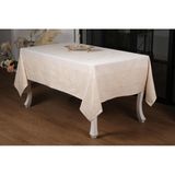 Finezza 160x220 cm Ayda Lüx Jakar Polycotton Bej TP Kumaş Masa Örtüsü