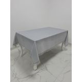 Finezza 160x220 cm Paris Jakarlı Kumaş Güpürlü Gri Dikdörtgen Masa Örtüsü