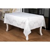 Finezza 160x220 cm Viyana Lüx Jakar Kumaş Gri Dikdörtgen Masa Örtüsü