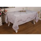 Finezza 160x220 cm Viyana Lüx Jakar Kumaş Mor Dikdörtgen Masa Örtüsü