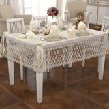 Finezza 160x230 cm 17 Parça 8 Kişilik Narin Dantelli Monoray Krem Sofra Takımı