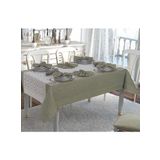 Finezza 160x230 cm 17 Parça 8 Kişilik Nil Keten Kumaş Koyu Yeşil Sofra Takımı