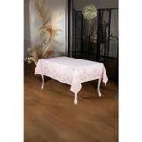 Finezza 160x320 cm Müge Lüx Jakar Kumaş Pudra Dikdörtgen Masa Örtüsü