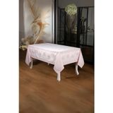Finezza 160x320 cm Nilüfer Lüx Jakar Kumaş Pudra Dikdörtgen Masa Örtüsü
