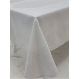 Finezza 160x320 cm Roma Lüx Jakar Kumaş Gri Dikdörtgen Masa Örtüsü