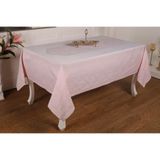 Finezza 160x320 cm Roma Lüx Jakar Kumaş Pudra Dikdörtgen Masa Örtüsü