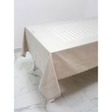 Finezza 160x350 cm Ezgi Lüx Jakar Polycotton Kumaş Taş Dikdörtgen Masa Örtüsü