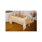 Finezza 170x230 cm 17 Parça 8 Kişilik Gisella Dantelli Monoray Bej Sofra Takımı
