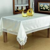 Finezza 170x230 cm Seramoni Güpürlü Monoray Kumaş Krem Masa Örtüsü