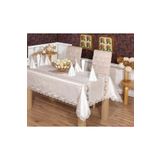 Finezza 170x240 cm 17 Parça 8 Kişilik Elenora Osmanlı İpeği Güpürlü Sofra Takımı