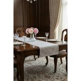 Finezza 40x140 cm Linen Baskılı Pamuk Keten Gümüş Runner