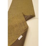 Finezza 40x140 cm Linen Baskılı Pamuk Keten Haki Runner