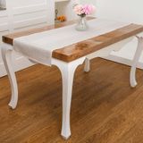 Finezza 45x150 cm Ayda Jakar Polyester Kumaş Bej Runner