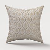Finezza 45x45 cm Melisa Damask Baskılı Duck Kumaş Gold Kırlent