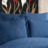 Finezza 60x80 cm Monaco Bambu Jakar Kumaş Indigo 2'li Oksford Yastık Kılıfı