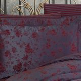 Finezza 60x80 cm Rita Bambu Jakar Kumaş Bordo 2'li Oksford Yastık Kılıfı