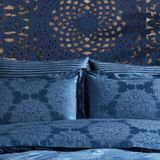 Finezza 60x80 cm Tiara Bambu Jakar Kumaş Indigo 2'li Oksford Yastık Kılıfı