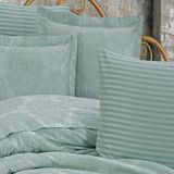 Finezza 60x80 cm Tiara Bambu Jakar Kumaş Mint 2'li Oksford Yastık Kılıfı