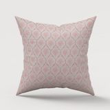 Finezza 747 45x45 cm Pembe Melisa Damask Baskılı Duck Kumaşlı Kırlent