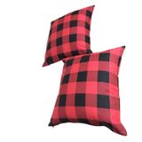 Finezza 795 2 Adet 45x45 cm Kırmızı Siyah Petit Ekose Poly Kumalı Kırlent