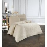 Finezza 910 200x220 cm 6 Parça Rita Bambu Jakar Kumaş Bej Çift Kişilik Nevresim Takımı