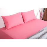 Finezza Flora Pamuk Saten Pembe Çarşaf & Yastık Takımı 3 Parça - 673
