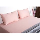 Finezza Flora Pamuk Saten Somon Çarşaf & Yastık Takımı 3 Parça - 1479 - 240 x 240 cm