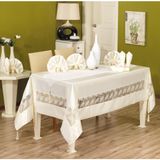 Finezza Gelin Dantelli Monoray Beyaz Sofra Takımı 8 Kşl. 170x330cm 26Prç. - 311