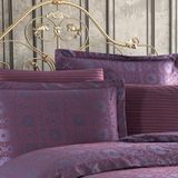 Finezza Jardin Bambu Jakar Kumaş Bordo ikili Oksford 60x80cm Yastık Kılıfı -1352