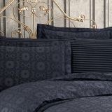 Finezza Jardin Bambu Jakar Kumaş Füme ikili Oksford 60x80 cm Yastık Kılıfı -1353