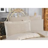 Finezza Jardin Bambu Jakar Kumaş Krem Ikili Oksford 60X80 cm Yastık KILIFI -1348 - 60 x 80 cm