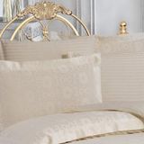 Finezza Jardin Bambu Jakar Kumaş Krem ikili Oksford 60x80 cm Yastık Kılıfı -1348