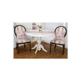 Finezza Kartanesi Baskılı Kumaş Beje Kırmızı Runner Kırlent Seti 3 Parça 135X50 Cm 1375