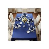 Finezza Kristal Monoray Kumaş İndigo Sofra Takımı 8 Kişilik 160x220 Cm 17prç. - 1602