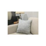 Finezza Labirent Geometrik Desenli jakar Kumaş Gri Ekru Kırlent 43X43 Cm 833