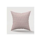 Finezza Melisa Damask Baskılı Duck Kumaş Pembe Kırlent 45X45 Cm 747