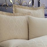 Finezza Monaco Bambu Jakar Kumaş Krem ikili Oksford 60x80 cm Yastık Kılıfı -1320